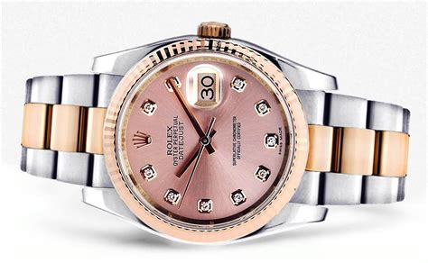 rolex datejust 36 mm 116 333 diamanten edelstahl gold|Rolex Datejust rose gold.